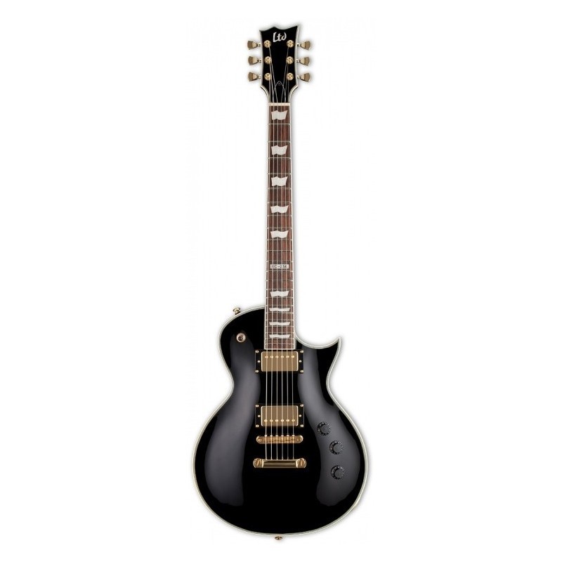 Gitara elektryczna LTD EC-256 BLK + wzmacniacz 15W + kabel  w zestawie