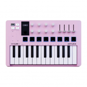 Arturia MiniLab 3 Rose Quartz - kontroler MIDI - 1 - Klawiatury, Kontrolery MIDI - Arturia MiniLab 3 Rose Quartz to kompaktowy k