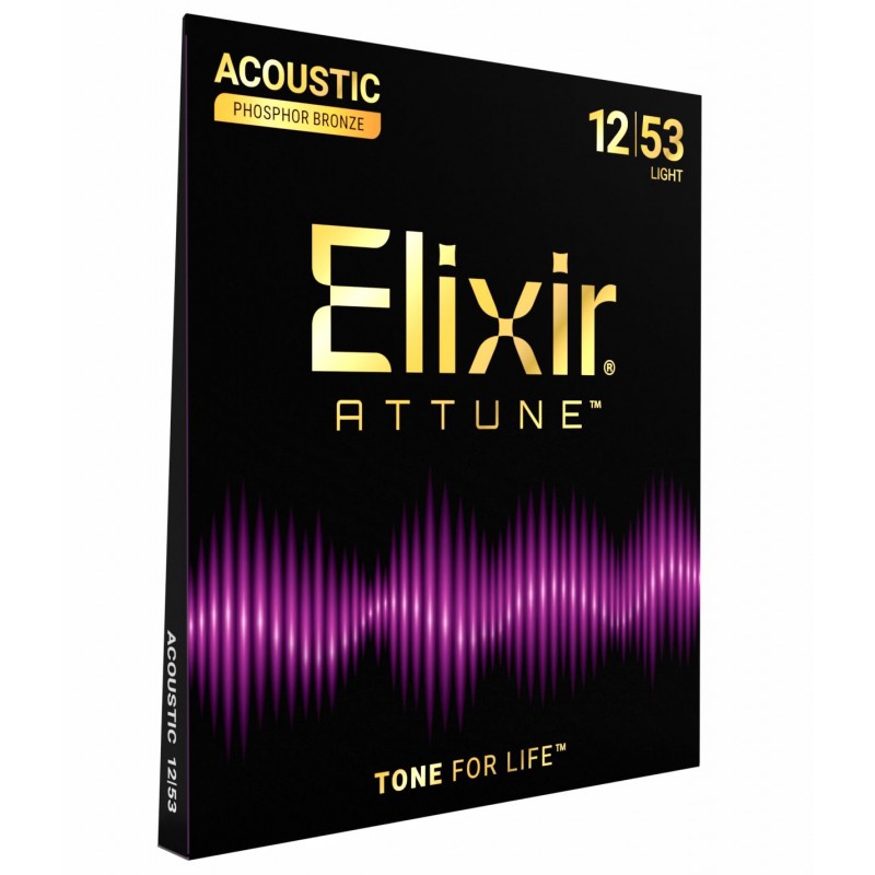 Elixir ATTUNE Phos Bronze Light 12-53 - struny do gitary akustycznej - 2 - Struny gitarowe - 