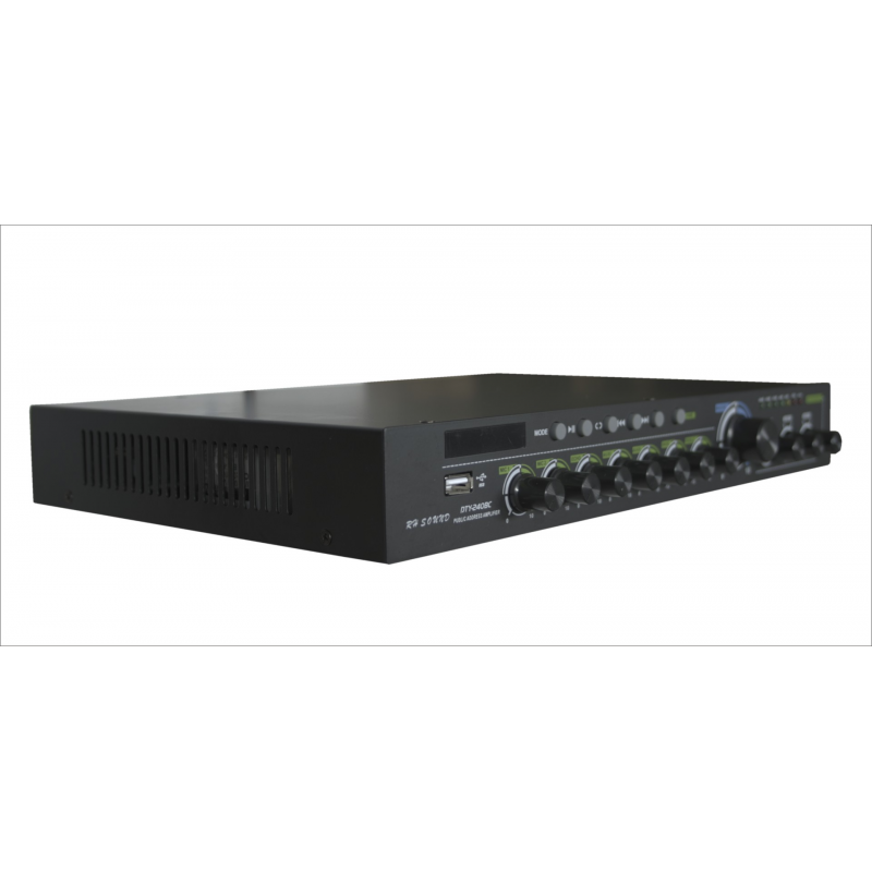 RH SOUND DTY-60BC Wzmacniacz mocy 100V - 3 - Wzmacniacze instalacyjne - Nowoczesny cyfrowy wzmacniacz radiowęzłowy 60W z wbudowa