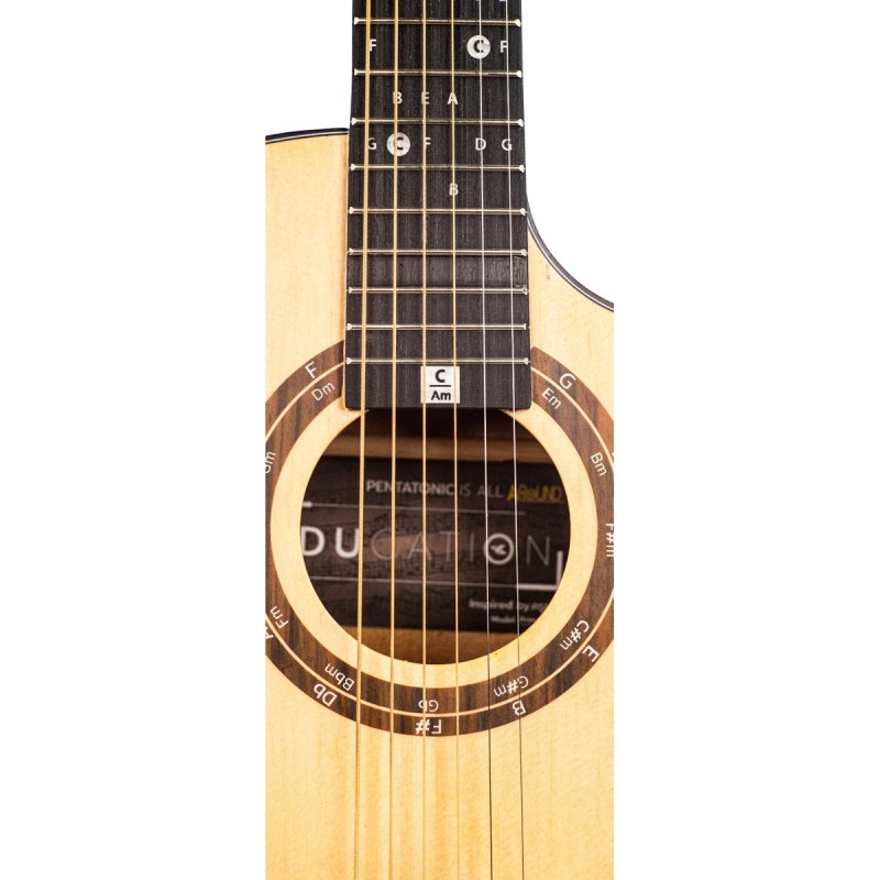 Kazuki AKZ-ED-PMR36-N - Gitara akustyczna z pokrowcem