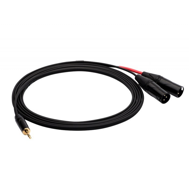 REDS AU3725 BX - kabel mJack Stereo - 2x XLR M