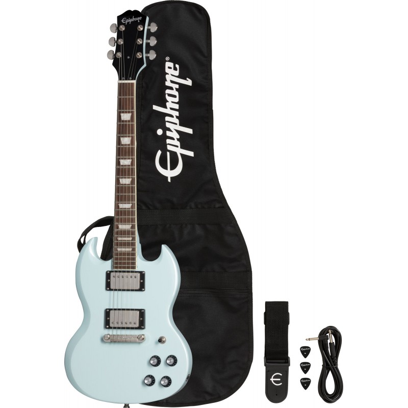 Epiphone Power Players SG Ice Blue – gitara elektryczna 3/4 zestaw - 1 - Gitary elektryczne - Epiphone Power Players SG to seria