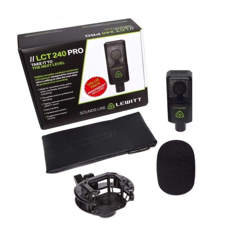Lewitt LCT240 PRO BK ValuePack - zestaw mikrofonowy