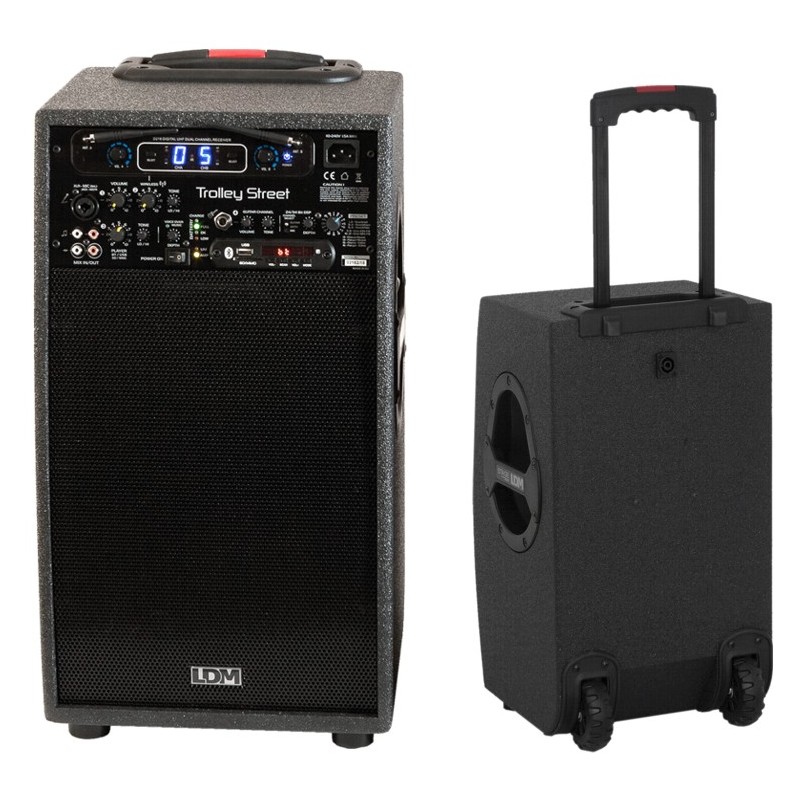 LDM Trolley Street - zestaw nagłośnieniowy - 1 - Kolumny z własnym zasilaniem - Zestaw Portable Audio Trolley Street . Wbudowany
