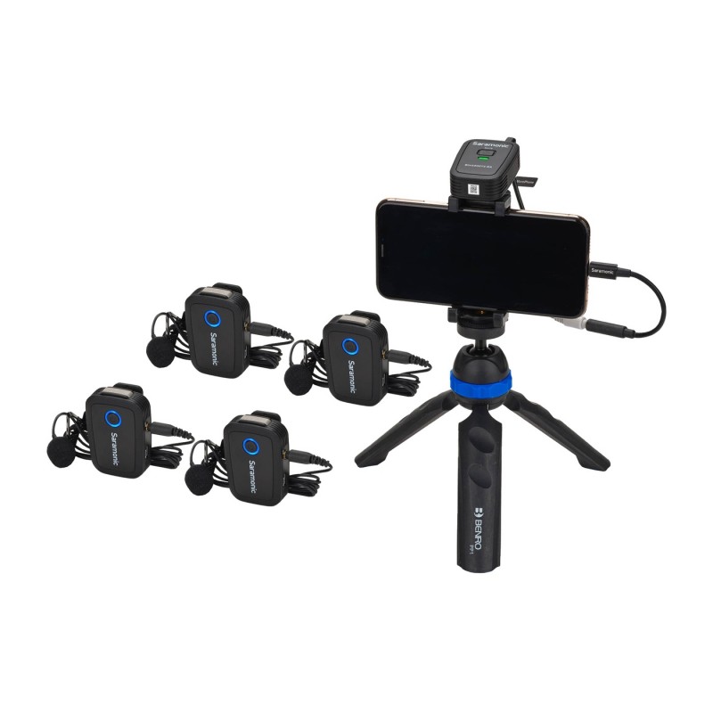 Saramonic Blink500 T4 (RX + TX + TX + TX + TX) - Zestaw do bezprzewodowej transmisji dźwięku