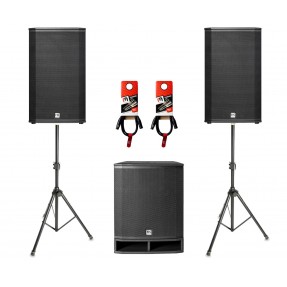 Zestaw nagłośnieniowy HK Audio 2x kolumna LUNAR112XA, 1x subwoofer PS115A, 2x statyw, 2x kabel