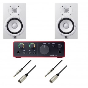 Zestaw do nagrywania Interfejs Focusrite Scarlett Solo + Yamaha H7 White