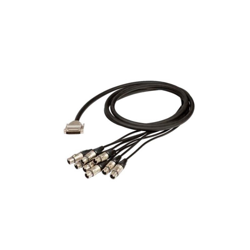 Proel ADAT200FXTN04 - kabel 1x SUB D - 8x XLR F, 4m