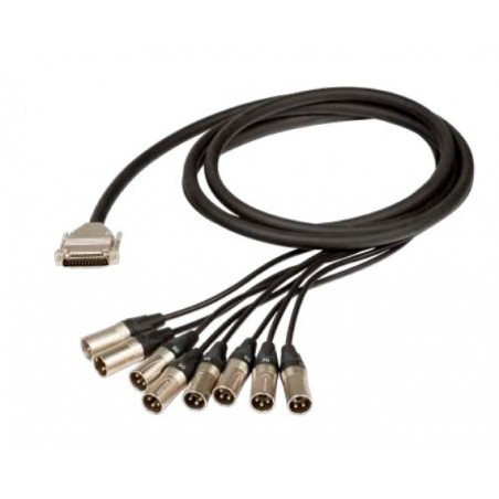 Proel ADAT200MXTN02 - kabel 1x SUB D - 8x XLR M, 2m