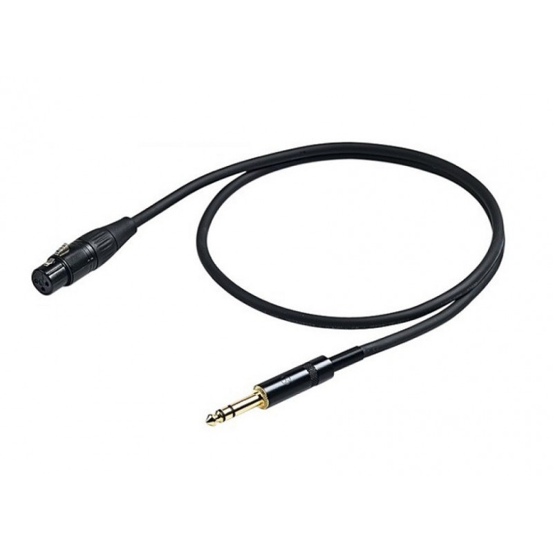 Proel CHL210LU1 - Kabel Jack M - XLR F 1m