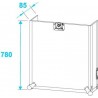 ST Special combo case Pro, 14 U on castors + case ST Special combo case Pro, 14 U on castors + case
