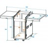 ST Special combo case TA-1, 17 U, castors - case ST Special combo case TA-1, 17 U, castors - case