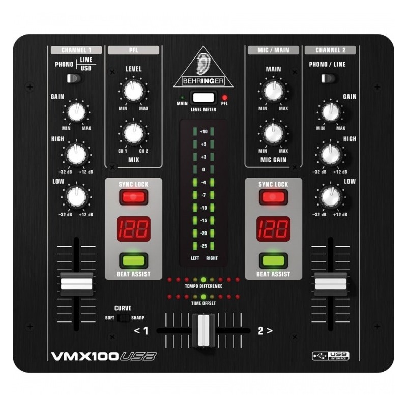 BEHRINGER VMX100 USB - mikser DJ