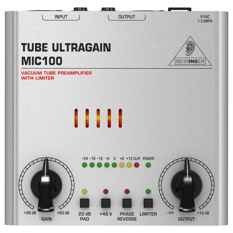 BEHRINGER MIC100 Tube Ultragain - preamp mikrofonowy