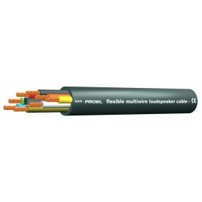 PROEL HPC680BK - Kabel głośnikowy 8x2,00mm2, czarny