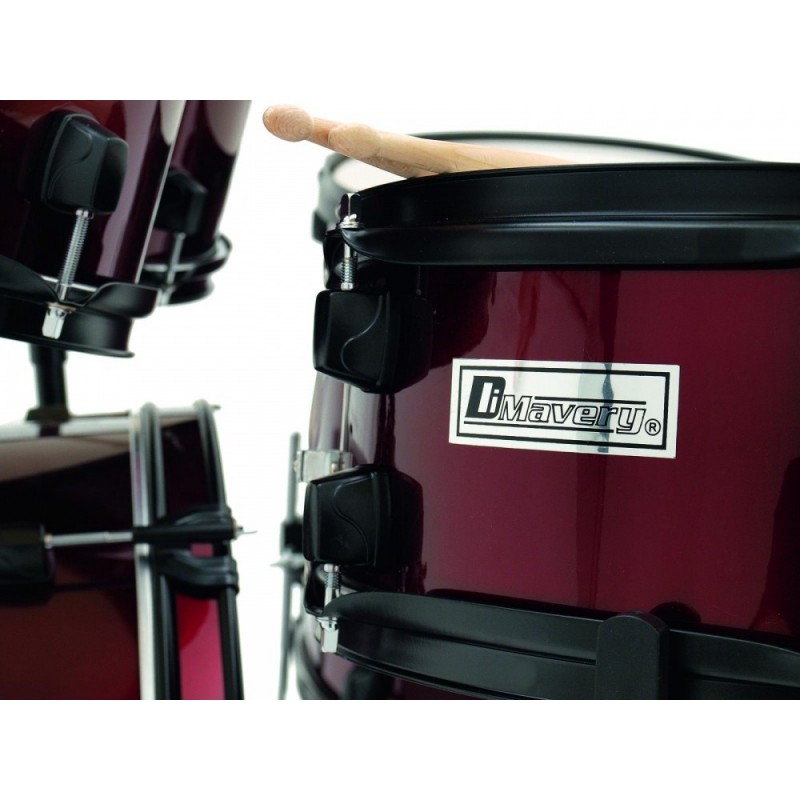 Dimavery DS-200 Drum Set WINE RED - zestaw perkusyjny