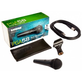 SHURE PGA58-QTR-E - Mikrofon dynamiczny XLR-JACK