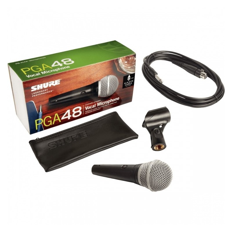 SHURE PGA48-XLR-E - Mikrofon dynamiczny XLR-XLR