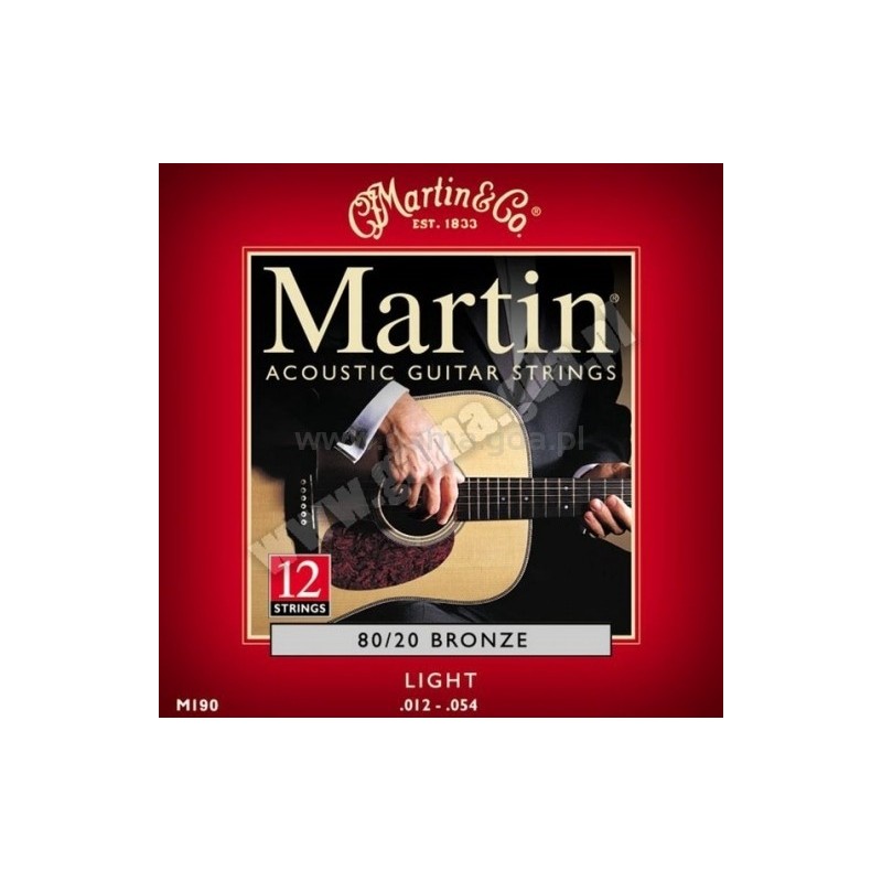 MARTIN M-190sls12 - struny do git. akustycznej 12-strunowej
