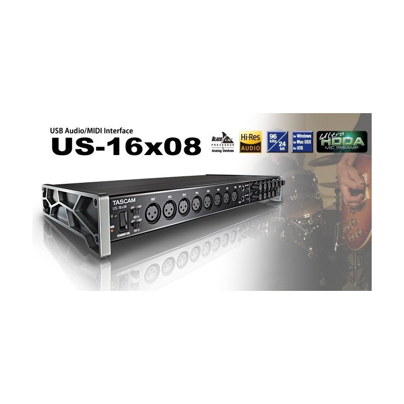 Tascam US-16X08 - interfejs audio / interfejs midi