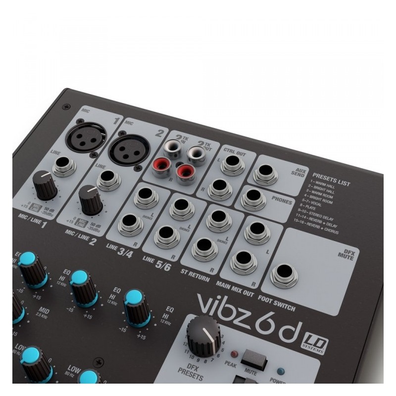LD Systems VIBZ 6 D - mikser analogowy