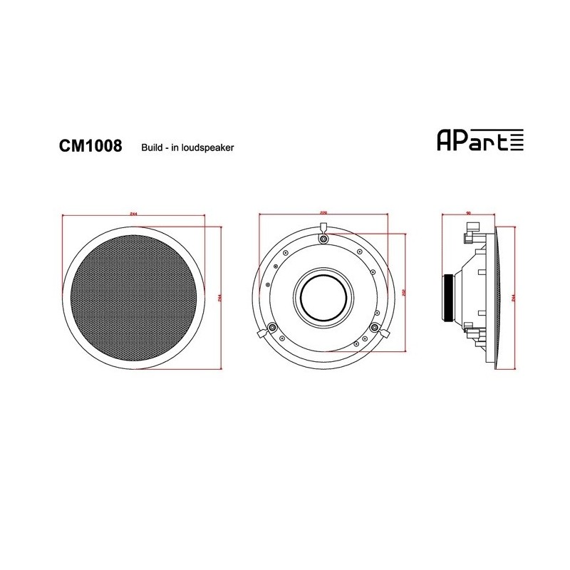 APART CM 1008 W - głośnik instalacyjny