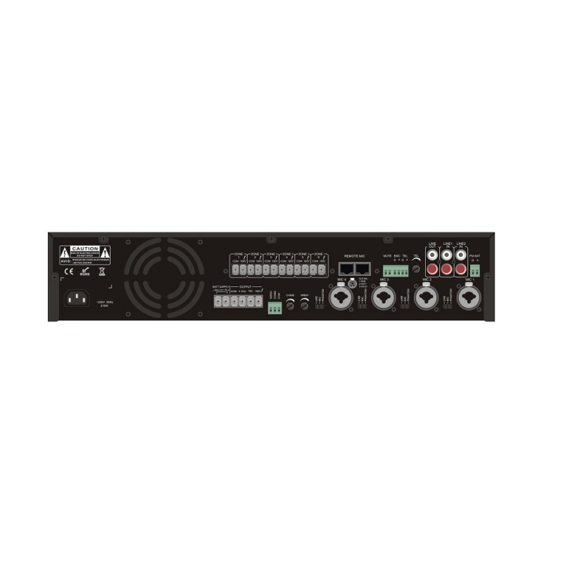 ITC Audio TI-1206S - Centrala nagłośnienia 6 strefowa 120W
