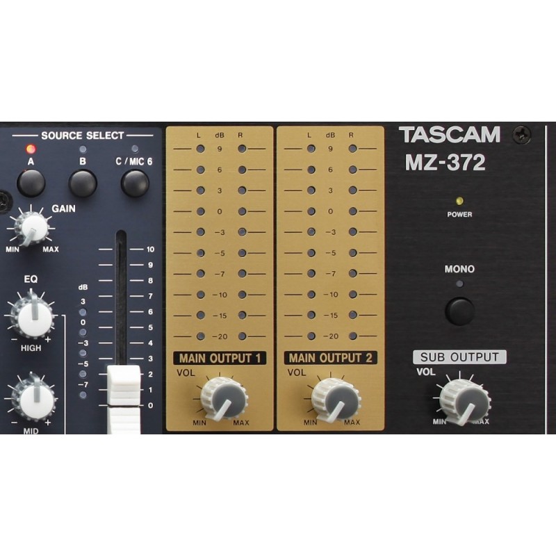 Tascam MZ-372 - Mikser dźwięku do instalacji