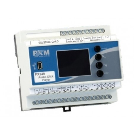 Proxima PXM PX249 - odtwarzacz audio sterowany DMX-512