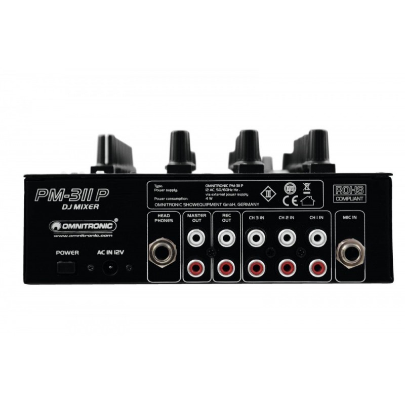 Omnitronic PM-311P - Mikser Dj z odtwarzaczem