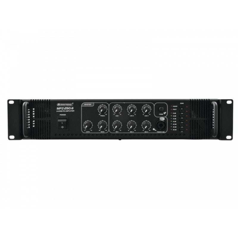 OMNITRONIC MPZ-250.6 PA Mixing Amplifier - Wzmacniacz