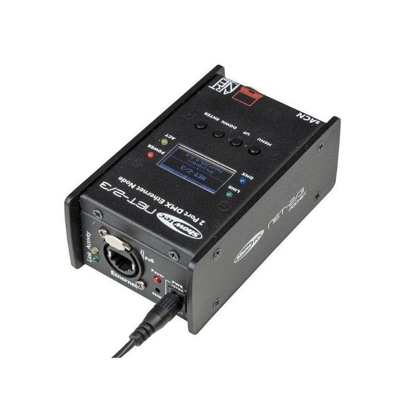Showtec NET-2sls3 POCKET - Węzeł sieciowy Showtec NET-2sls3 POCKET - Węzeł sieciowy
