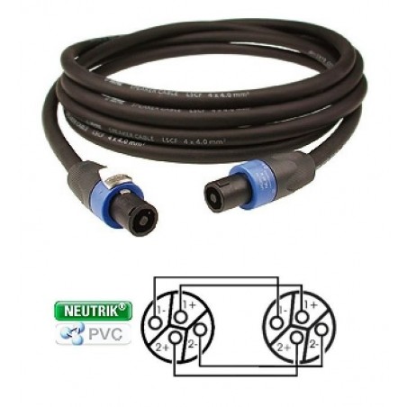Klotz L44YSPF050 - kabel głośnikowy Neutrik 5m