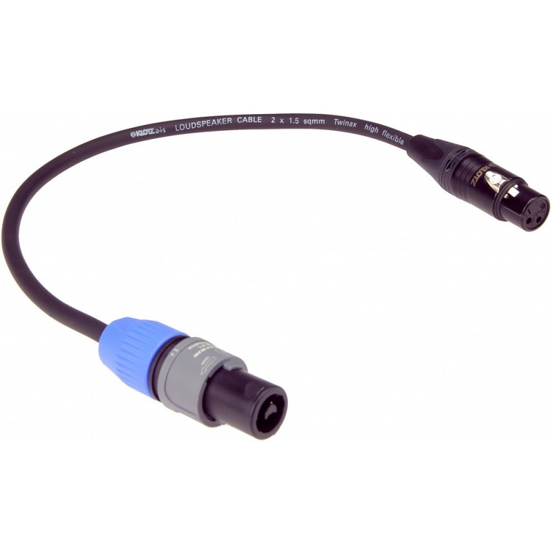 Klotz SCASF030 - kabel głośnikowy 0.3m