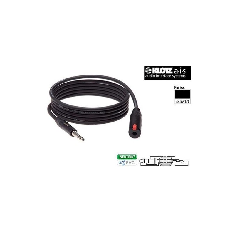 KLOTZ BEX4-0600 - kabel słuchawkowy Neutrik 6m