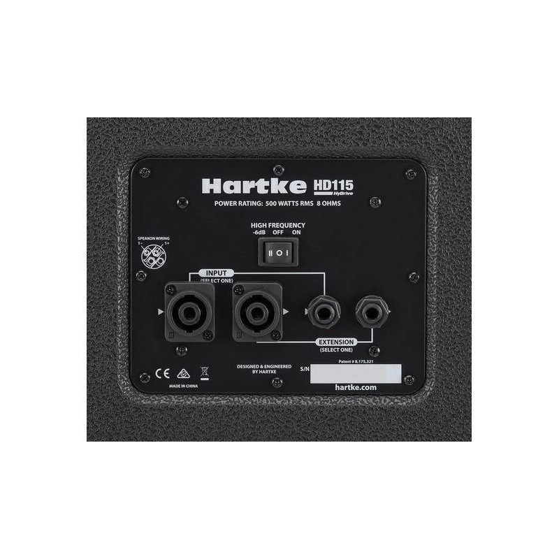Hartke HyDrive HD115 - back panel plug