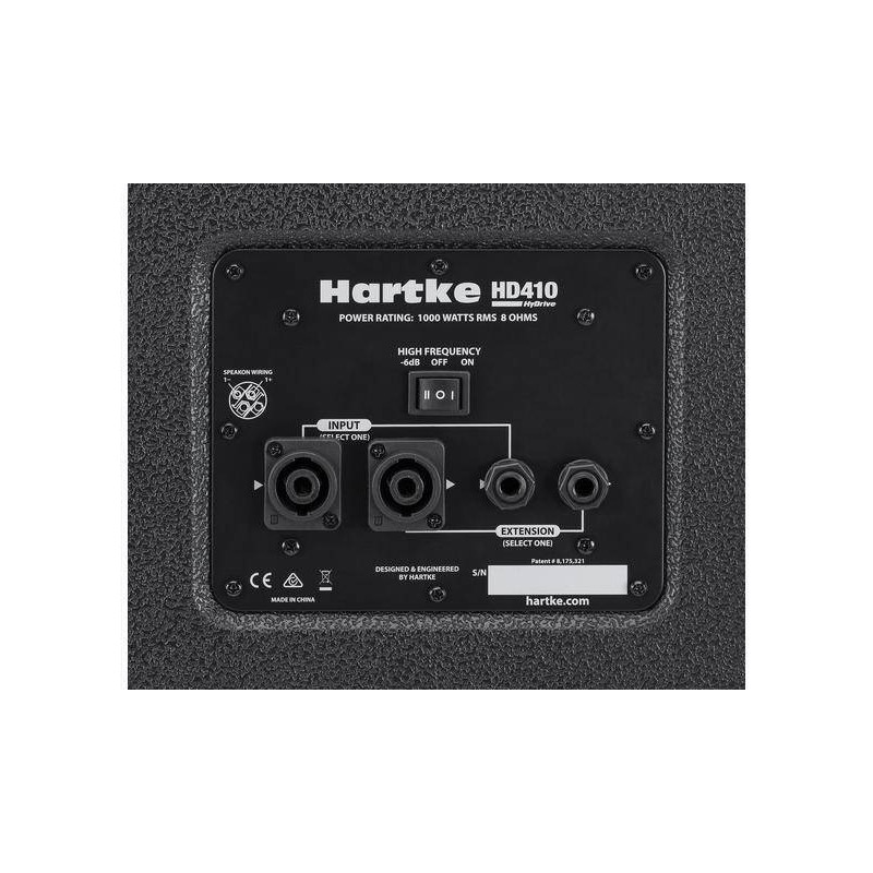 Hartke HyDrive HD410 - back panel plug