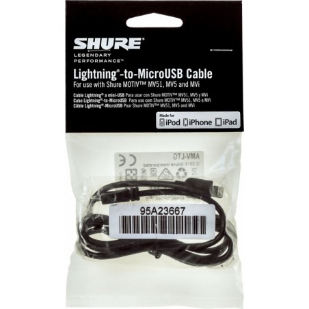 SHURE AMV-LTG - Kabel MicroB-do-Lightning