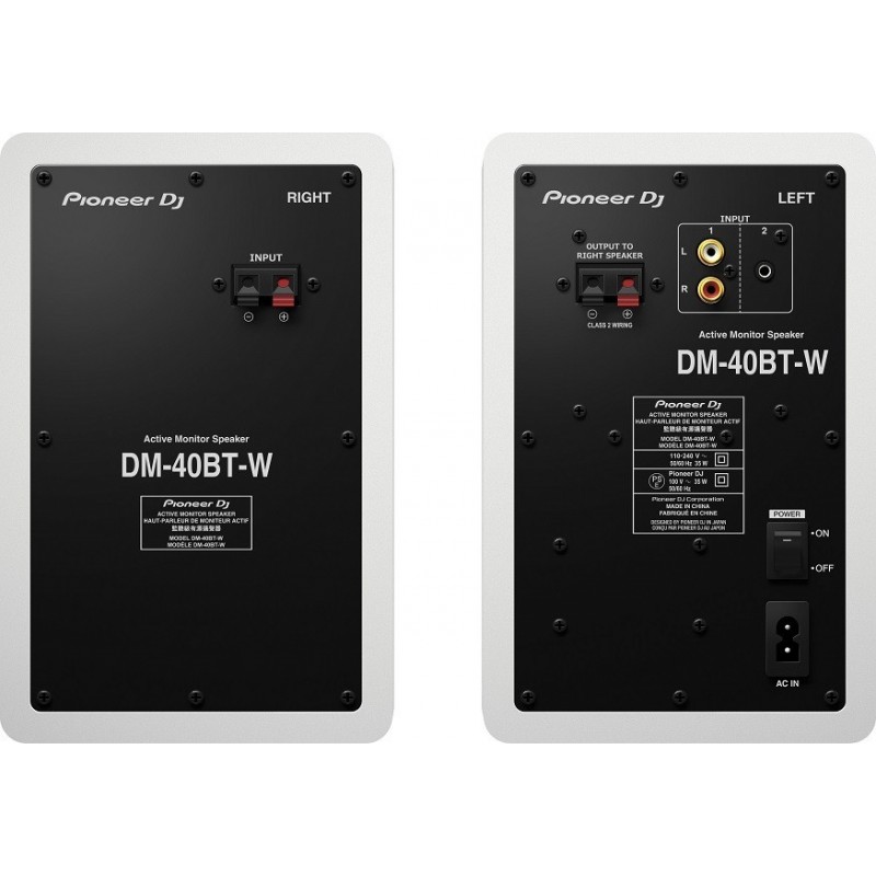 Pioneer DM-40BT W - aktywne monitory odsłuchowe Bluetooth
