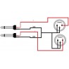 Reds AU5530 BX - kabel 2 x Jack - 2 x XLR M 3m