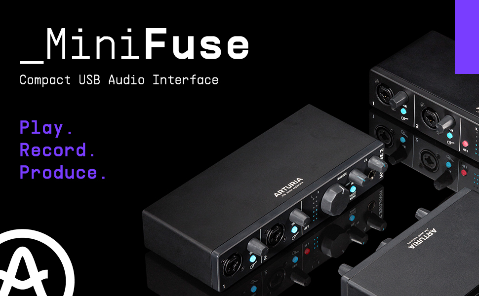 ARTURIA MiniFuse 4 Black: Compact USB Audio Interface