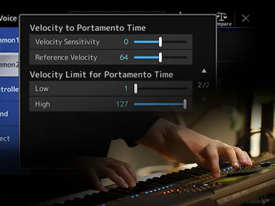 Yamaha PSR-SX920 / PSR-SX720: Crossfade Portamento