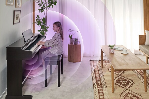 Yamaha YDP-166 Czystszy dźwięk o większym zasięgu