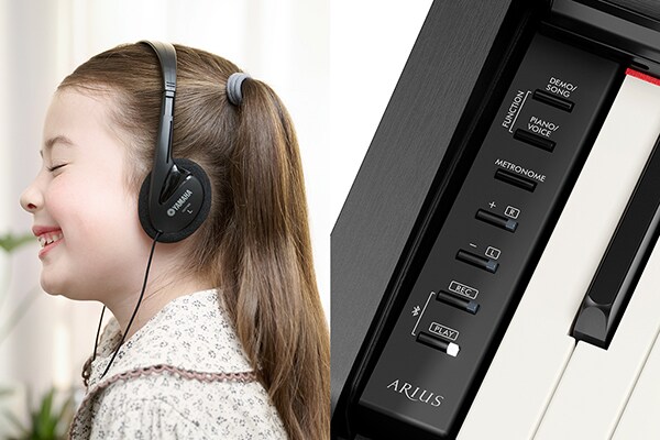 Yamaha YDP-166 Przydatne funkcje do ćwiczeń i występów