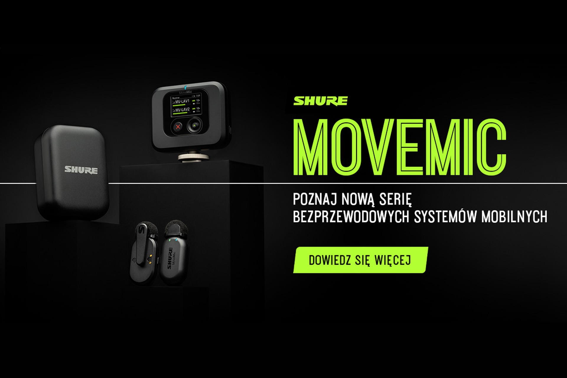 Nowa seria "MoveMic" od Shure - Idealne rozwiązanie dla twórców treści