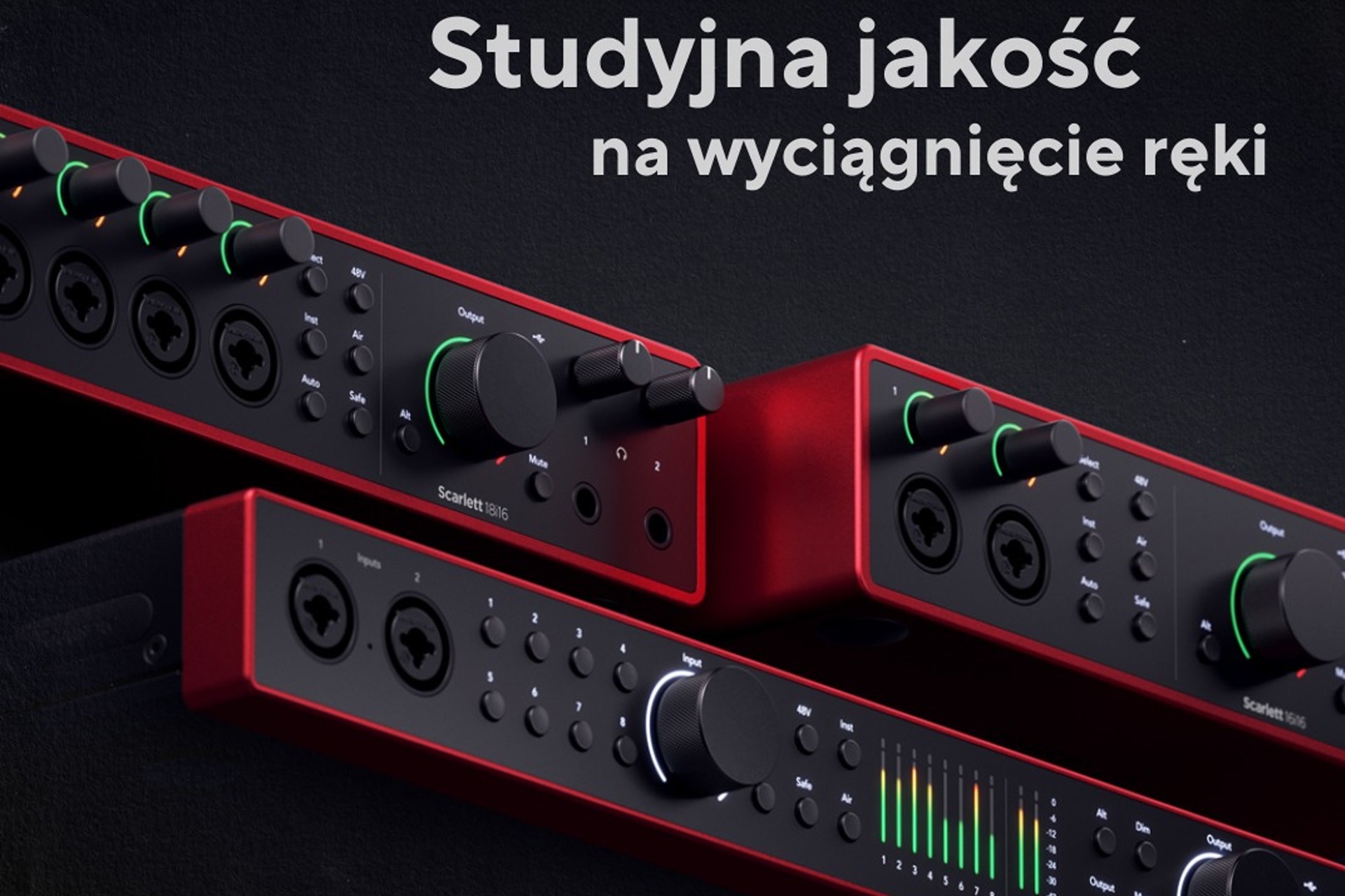 Nowe interfejsy Scarlett: Modele 16i16, 18i16 i 18i20 zasilają rodzinę Focusrite! 