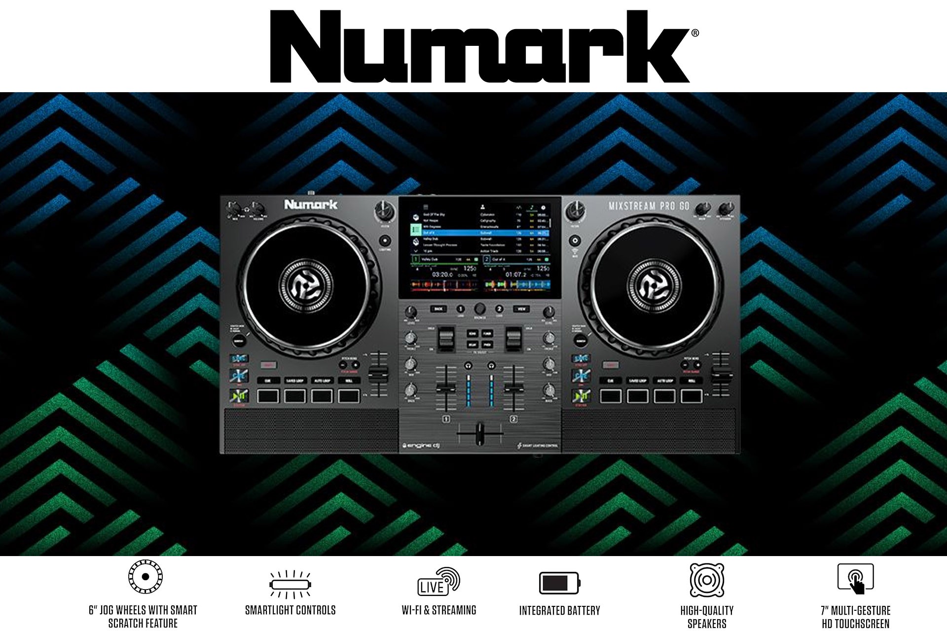 Numark Mixstream Pro Go –  Kontroler DJ dla mobilnych artystów i profesjonalistów