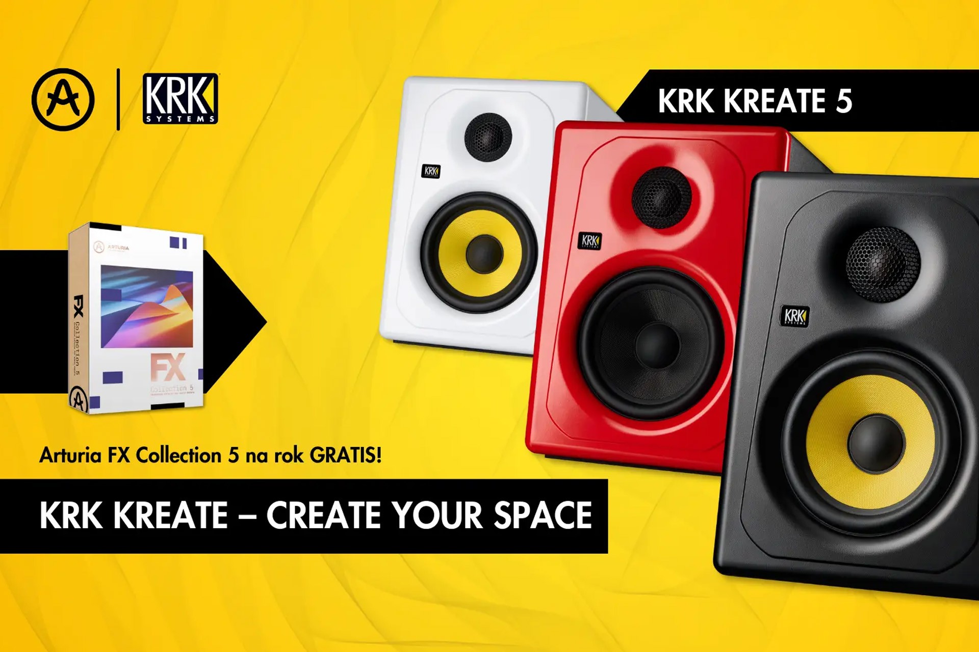 KRK KREATE – CREATE YOUR SPACE! Profesjonalny odsłuch i kreatywna przestrzeń na nowy sezon