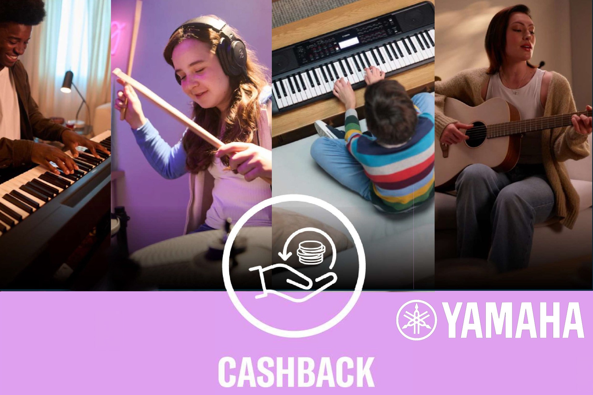 Yamaha Cashback: Rozpocznij swoją muzyczną podróż i zaoszczędź na wybranych instrumentach Yamaha